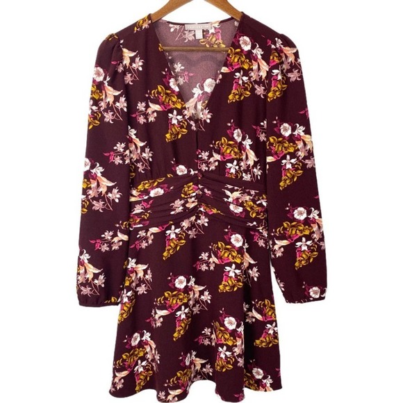 Chelsea 28 Floral Ruched Waist Mini Dress S - Picture 10 of 10